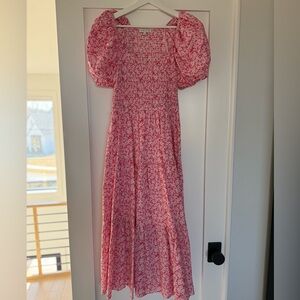 Moon River Pink Floral Dress